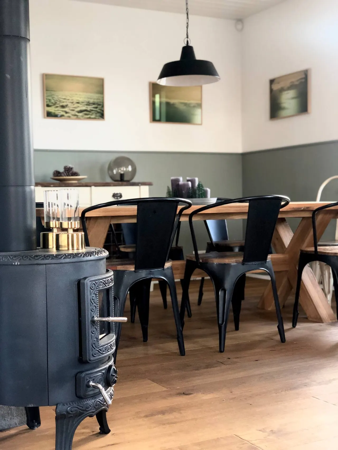 The Farm House Dining Area in Scandinavian Modern Style