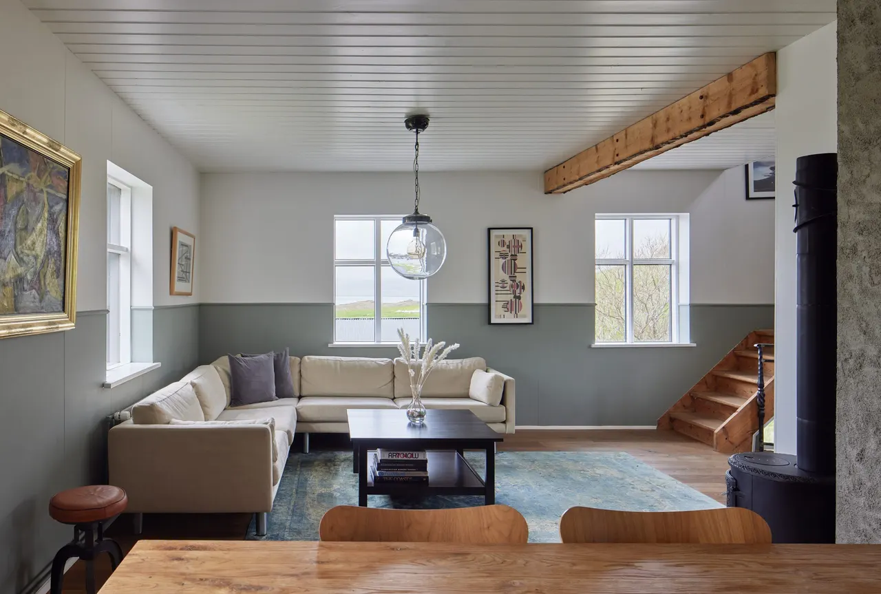 The Farm House Modern Scandinavian Interior design living room