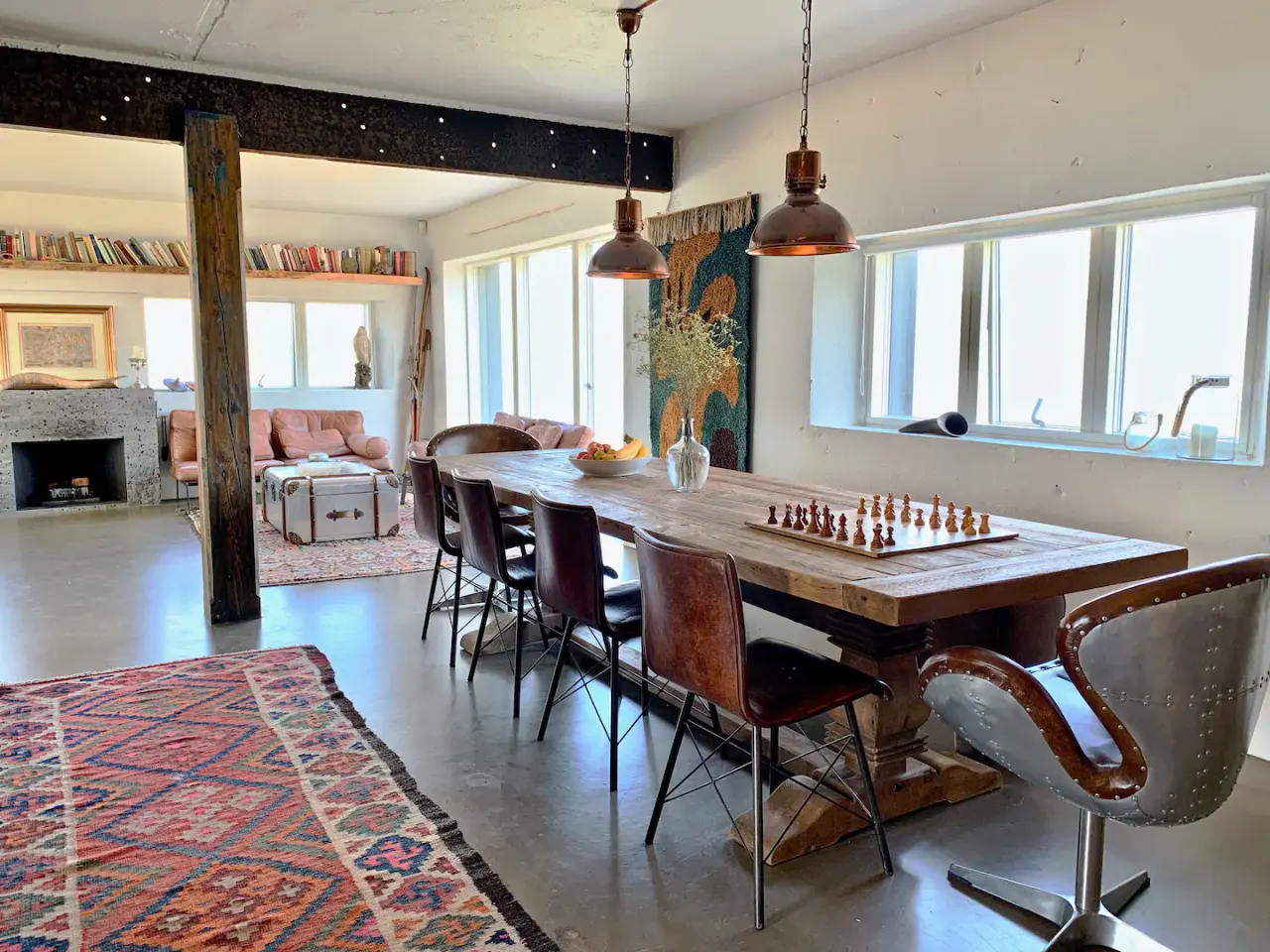 The Hilltop House Open Dining Room Scandinavian design