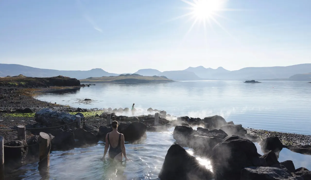 Geothermal Spa near Reykjavik Iceland