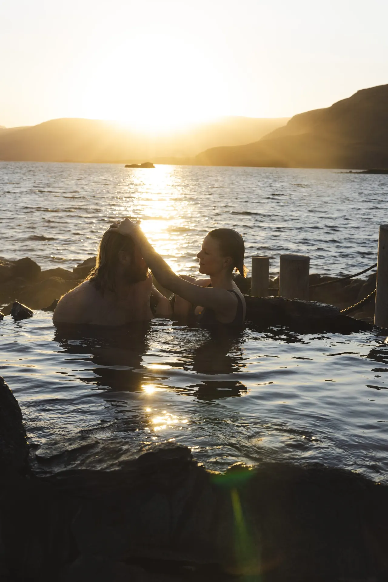 hot springs in iceland near reykjavik atlantic beach
