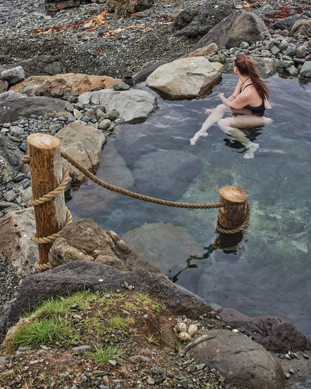 Secret Hot Spring in Iceland close to Reykjavik