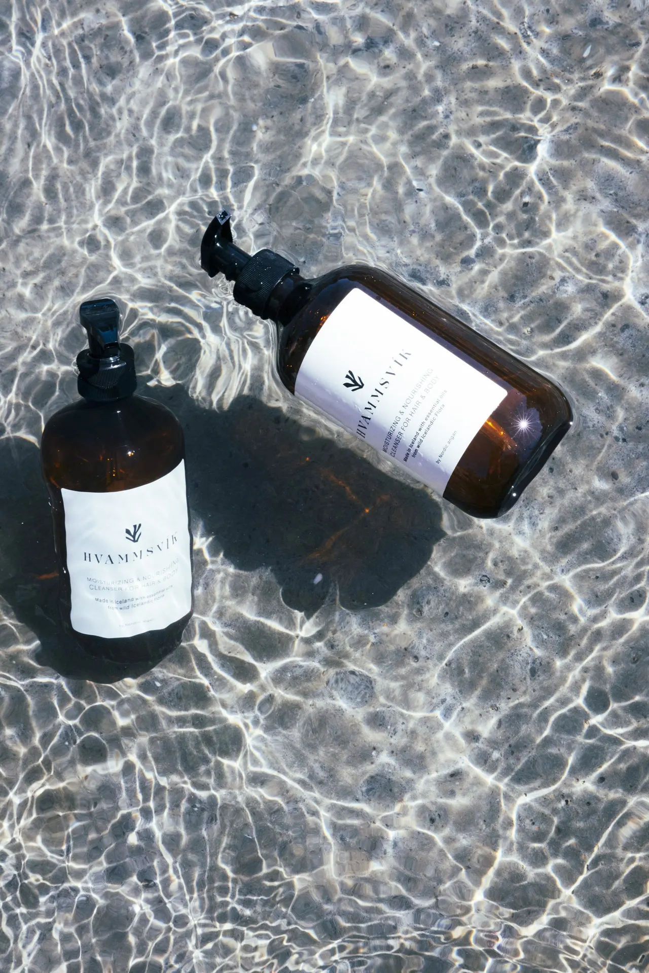 Hvammsvík at Home body care products in the water
